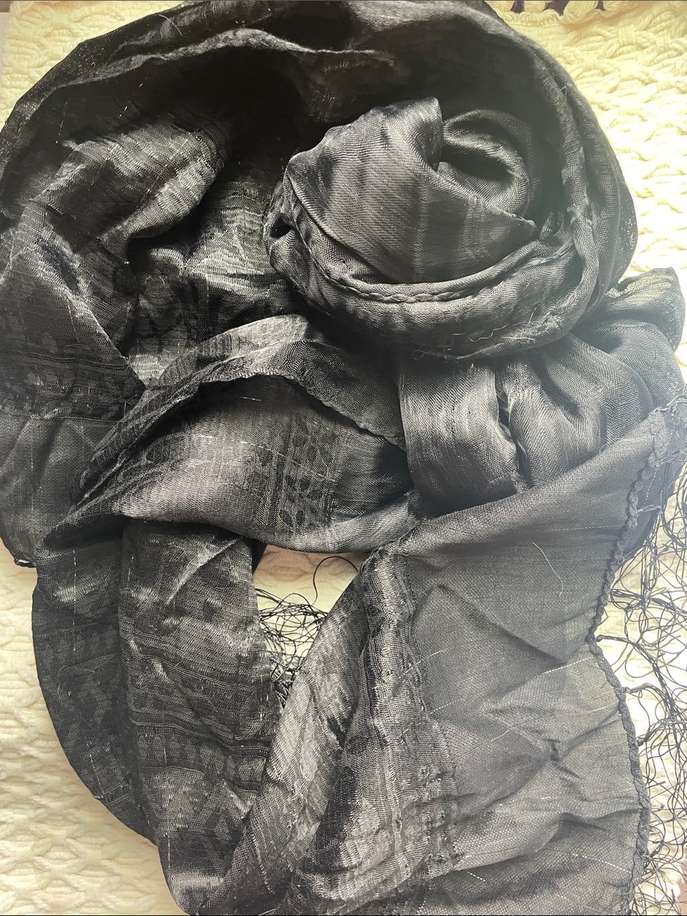 VTG SILK JACQUARD SCARF